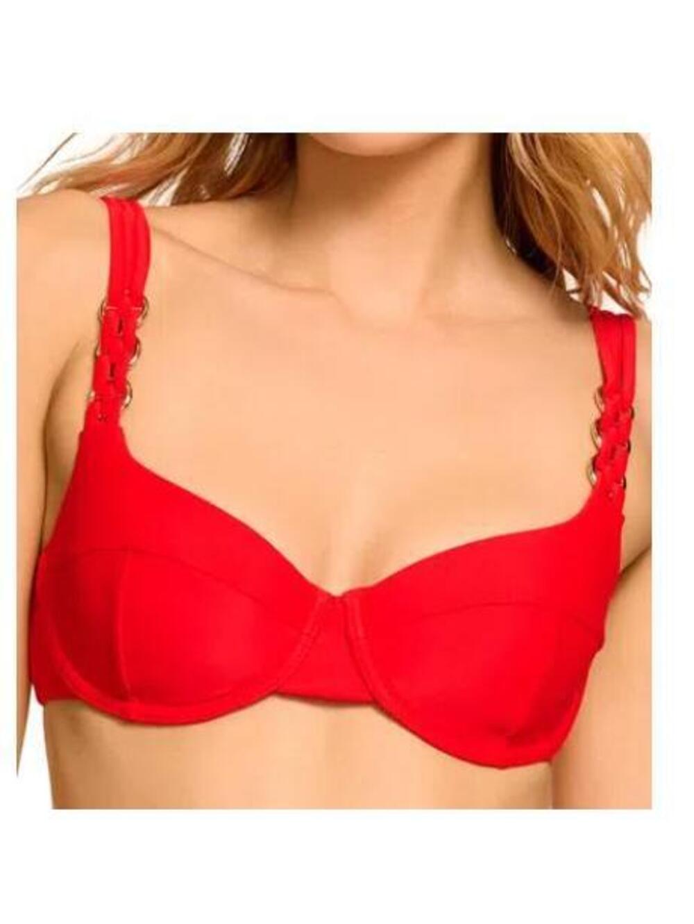 Rafaelle Chain Strap Underwire Bikini Top by Ramy Brook small